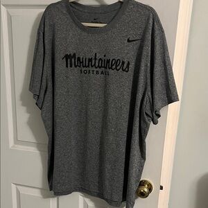 Nike Dark Gray Mountaineers Softball Dry Fit Tee